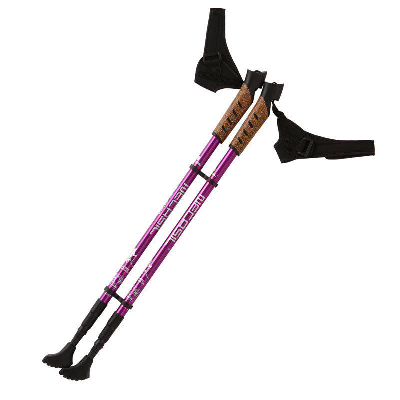 Experience the Great Outdoors with Our Nordic Walking Straight Handle Trekking Pole
